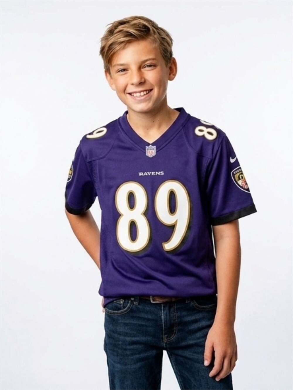Nike Baltimore Ravens Steve Smith Sr. #89 Game Jersey Youth XL